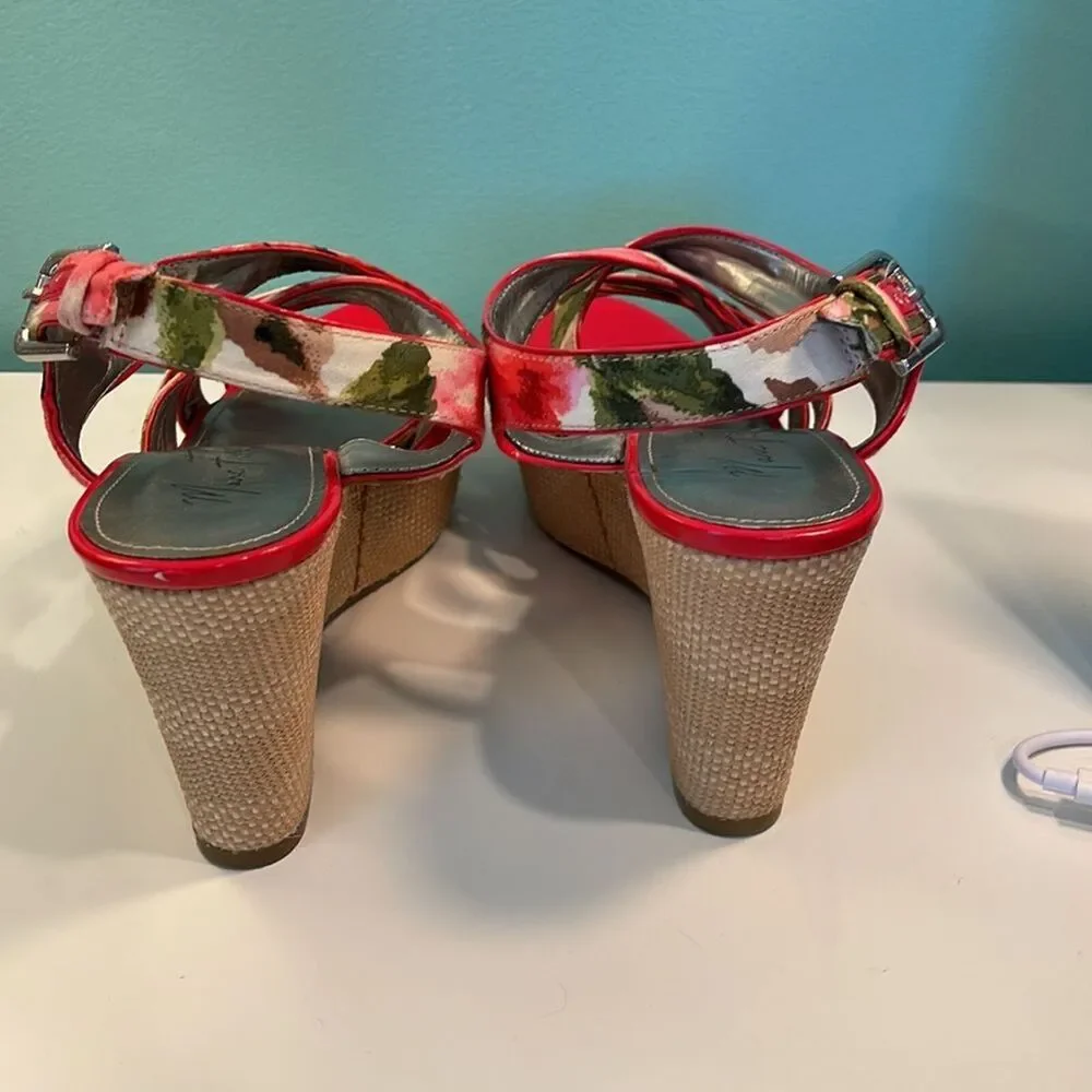 Marc Fisher 4” Espadrilles MFGLEENA Size 7.5